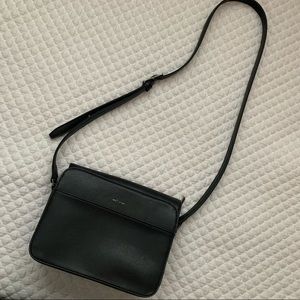 Matt & Nat vegan leather black Elle crossbody bag
